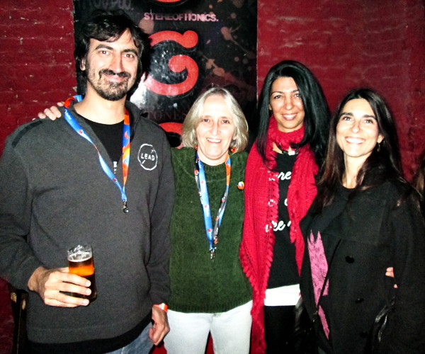 Gabriela Montagu at the Firefox Australis launch party with fellow members of the Argentine community.