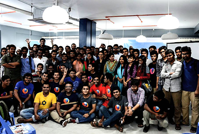 The Firefox 29 launch party organized by the Mozilla Bangladesh community on May 9, 2014.