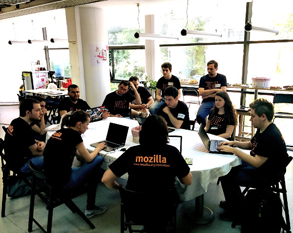 A session at the Mozilla Balkans Community Meetup in May 2015 at Romania.