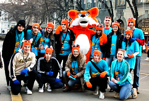 Mozilla Serbia community at the launch of Firefox OS in December 2013.